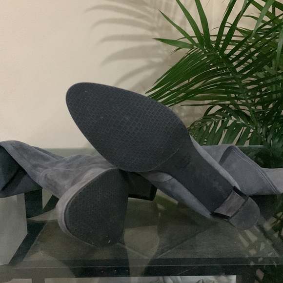 STUART WEITZMAN Suede Metal trim Heel Boots - Picture 11 of 12